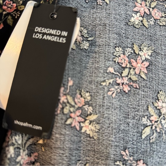 New AFRM Floral Long Sleeve Maxi Dress S - Picture 11 of 16